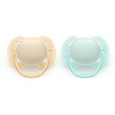 Paquete con 2 chupetes Ultra Soft 0-6m