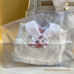 Mochila Maternidad Grande Encanto Marfil