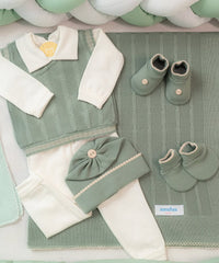 Salida Maternidad Verde Militar Con Off White