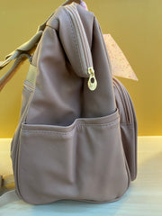 Mochila Maternidad Mediana Encanto Rose Con Bolso Frontal Térmico
