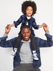 Old Navy - Camisa de franela con mangas largas