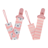 Kit Con Sujetadores De Chupetes Koala Rosa