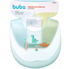 Babero De Silicona Con Estuche Dinosaurios