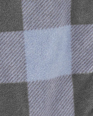 Carter's - Pijama/Enterizo cuadriculado de micro polar sin pies