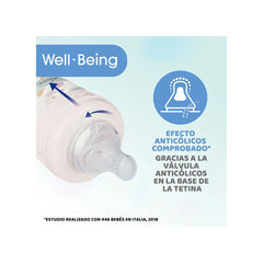 Biberón Anticolicos Chicco Well-Being 150ml 0m+ Celeste