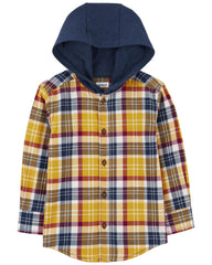 Carter's - Camisa de franela con capucha