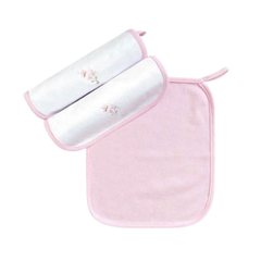 Kit con 3 Babitas de Algodón Ombro/Boca Rosa