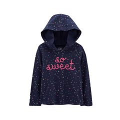 Carter's - Blusa de mangas largas con capucha "So sweet"