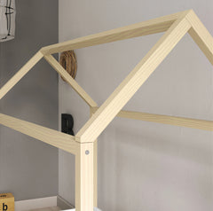 Mini Cama Liv Montessoriana Matic Laqueado Blanco Soft/Natural