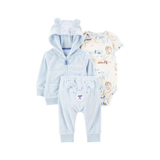 Carter's - Set con 3 piezas con abrigo diseño de perros