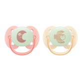 Paquete con 2 chupetes Ultra Soft Nighttime 0-6m