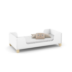 Mini Cama Matic Zupy Laqueado Blanco Soft/Natural