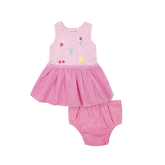 Gerber - Vestido con pollera de tul + cubre pañal