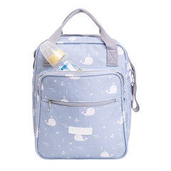 Bolso Maternidad Mediano Fondo Del Mar Azul