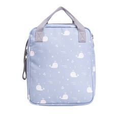 Bolso Maternidad Mediano Fondo Del Mar Azul