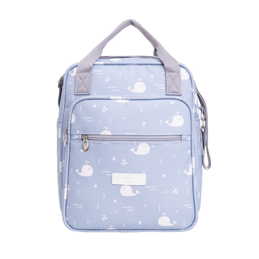 Bolso Maternidad Mediano Fondo Del Mar Azul