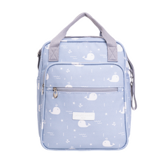 Bolso Maternidad Mediano Fondo Del Mar Azul