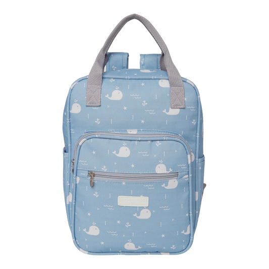 Mochila Maternidad Mediana Fondo Del Mar Azul