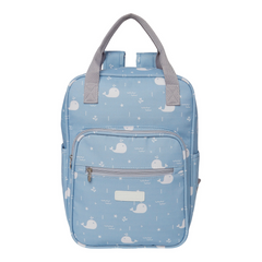 Mochila Maternidad Mediana Fondo Del Mar Azul