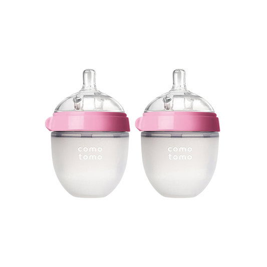 Paquete con 2 biberones Comotomo Rosa 150ml (0-3m)