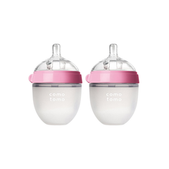 Paquete con 2 biberones Comotomo Rosa 150ml (0-3m)