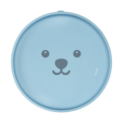 Plato De Silicona Con Ventosa Buba Gummy Azul