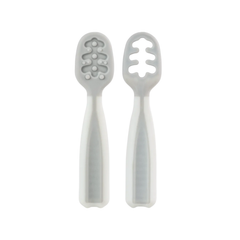 Kit 2 Cucharas de Entrenamiento Buba Gris +6m