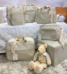 Mochila Maternidad Grande Encanto Marfil