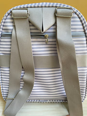 Mochila Maternidad Mediana Con Bolsillo Térmico Crecer Gris