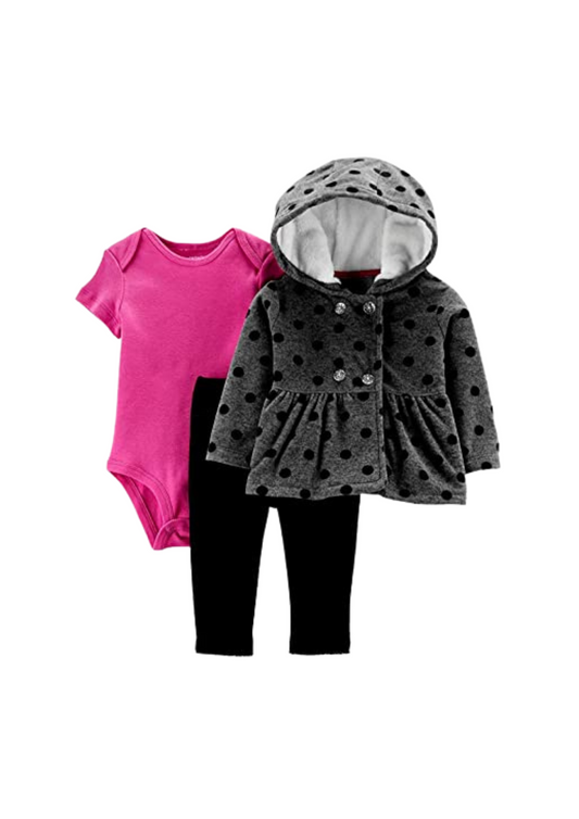 Carter's - Set con 3 piezas con abrigo de micro polar