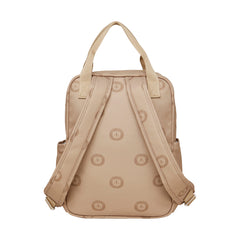 Mochila Maternidad Mediana Con Bolsillo Frontal Térmico León Caramelo