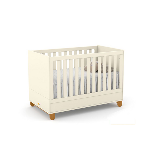 Cuna Matic Zupy New Laqueado Off White/Eco Wood