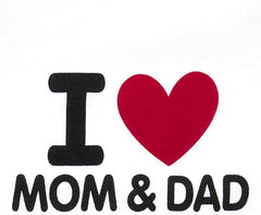 Body Blanco I Love Mom & Dad