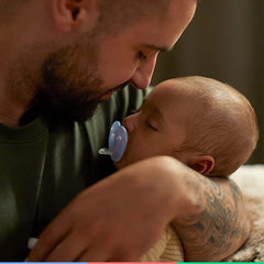 Paquete con 2 chupetes Soothie Heart Azul