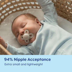 Paquete con 2 chupetes Original Start Azul/Marfil