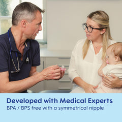 Paquete con 2 chupetes Original Start Azul/Marfil