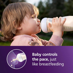 Paquete con 2 biberones Avent Natural 330ml (3m+)