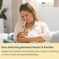 Paquete con 2 chupetes Air Night Rosa/Lilas