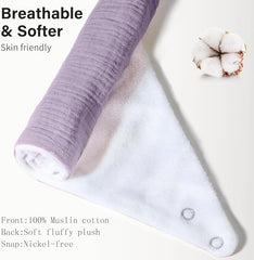 Paquete con 6 baberos de muselina