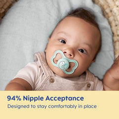 Paquete con 2 chupetes Air Night Rosa/Lilas