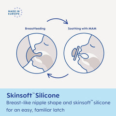 Paquete con 2 chupetes Original Start Azul/Marfil