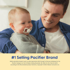 Paquete con 2 chupetes Air Night Rosa/Lilas