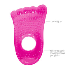 Mordedor con Agua Piezito Buba Rosa