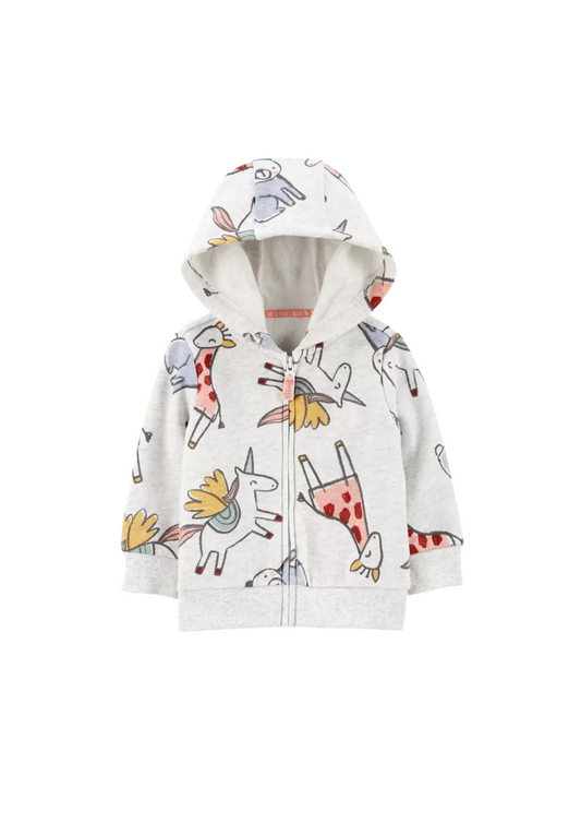 Carter's - Abrigo frisado de unicornio con capucha