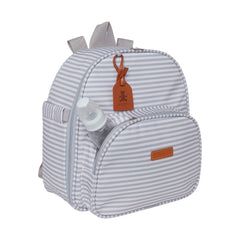 Mochila Maternidad Mediana Con Bolsillo Térmico Crecer Gris