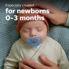 Paquete con 2 chupetes Soothie Heart Azul