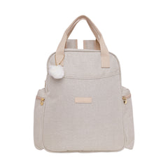 Mochila Maternidad Grande Comodidad Marfil
