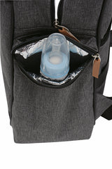 Mochila Maternidad Grande Comodidad Gris