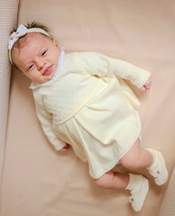 Kit Vestido Off White Con Blanco