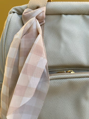 Mochila Maternidad Mediana Encanto Marfil Con Bolso Frontal Térmico
